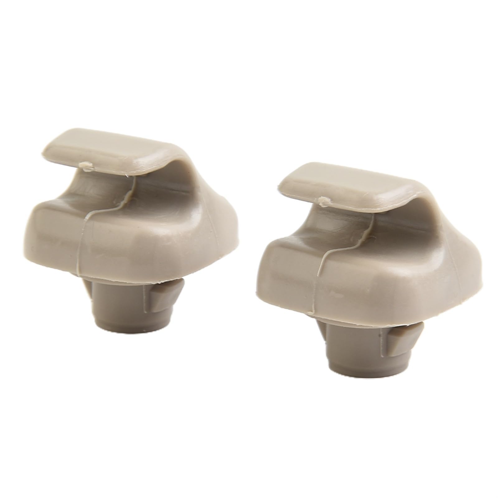 Die Halteklammern sind aus Kunststoff, brechen oder reißen während des Gebrauchs nicht so leicht. 2, Hakenklammer for die Sonnenblende im Auto(Beige) von YFQAZXSW