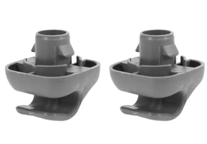 Die Halteklammern sind aus Kunststoff, brechen oder reißen während des Gebrauchs nicht so leicht. 2, Hakenklammer for die Sonnenblende im Auto(Grey) von YFQAZXSW