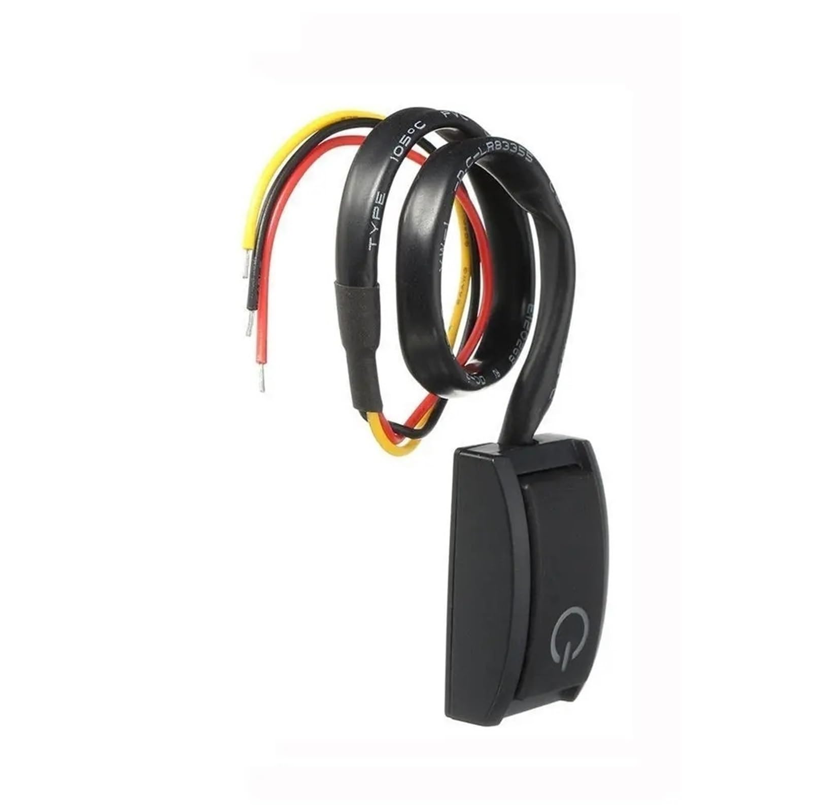 Druckknopfschalter mit Rastfunktion, doppelseitiges Klebeband, Kunststoff, 2.4W, Ein-/Ausschalten, 3.62.11cm, Auto-Druckknopf von YFQAZXSW