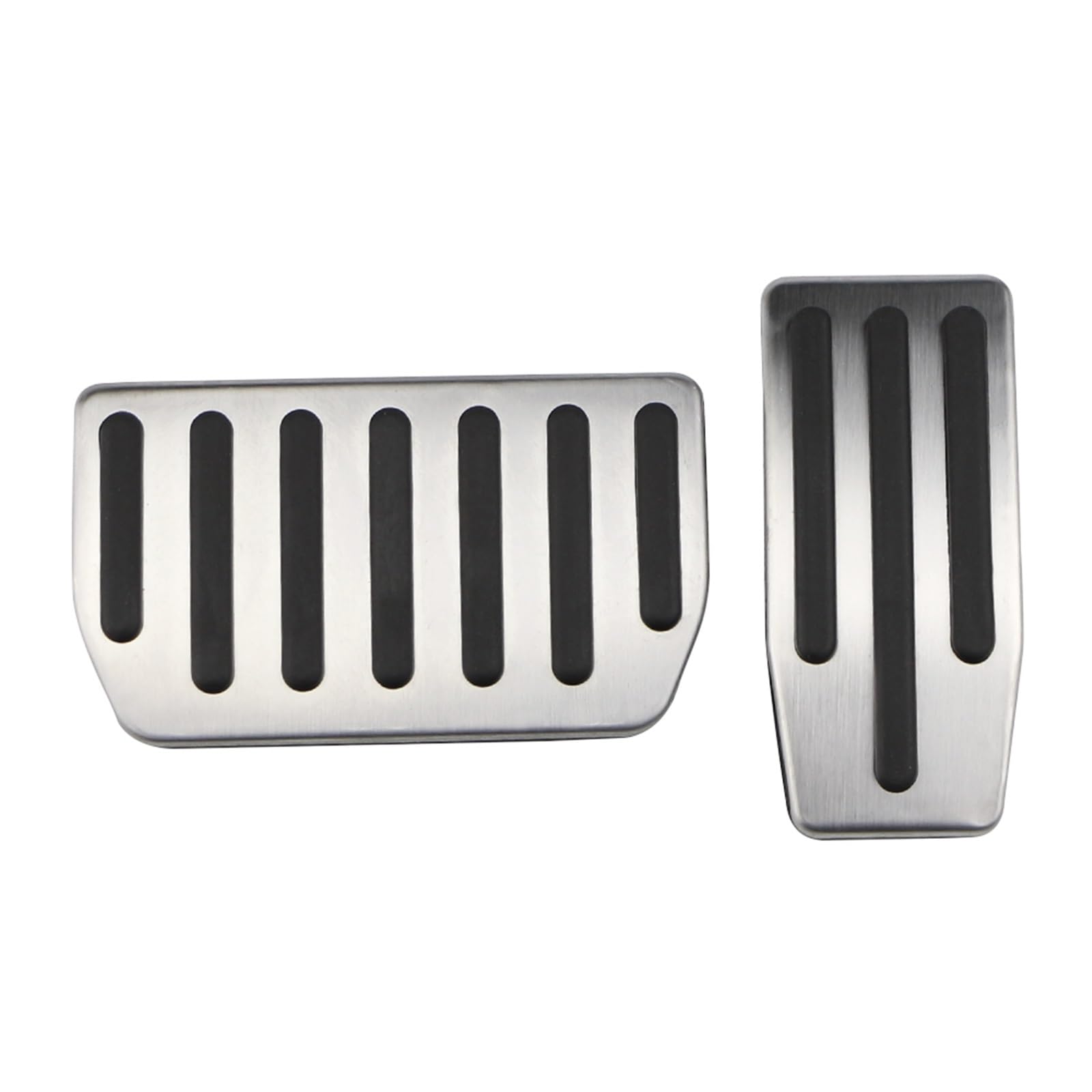 Edelstahlpedale für, for Modell X, for Modell S 2016-2022 Fußpedal, Gaspedal, Gas, Kraftstoff, Bremse, Restpedalabdeckungsteile(AT without Rest) von YFQAZXSW