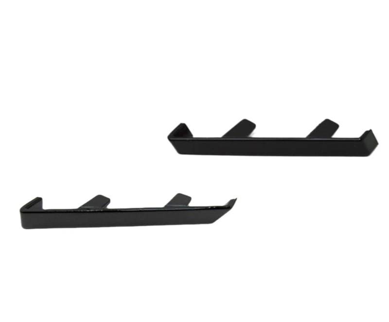 Frontstoßstange Links Rechts Kennzeichenhalter Glänzend Schwarz Zierhalter for Maserati, for Ghibli M157 2014-2020(1 Pair L and R) von YFQAZXSW