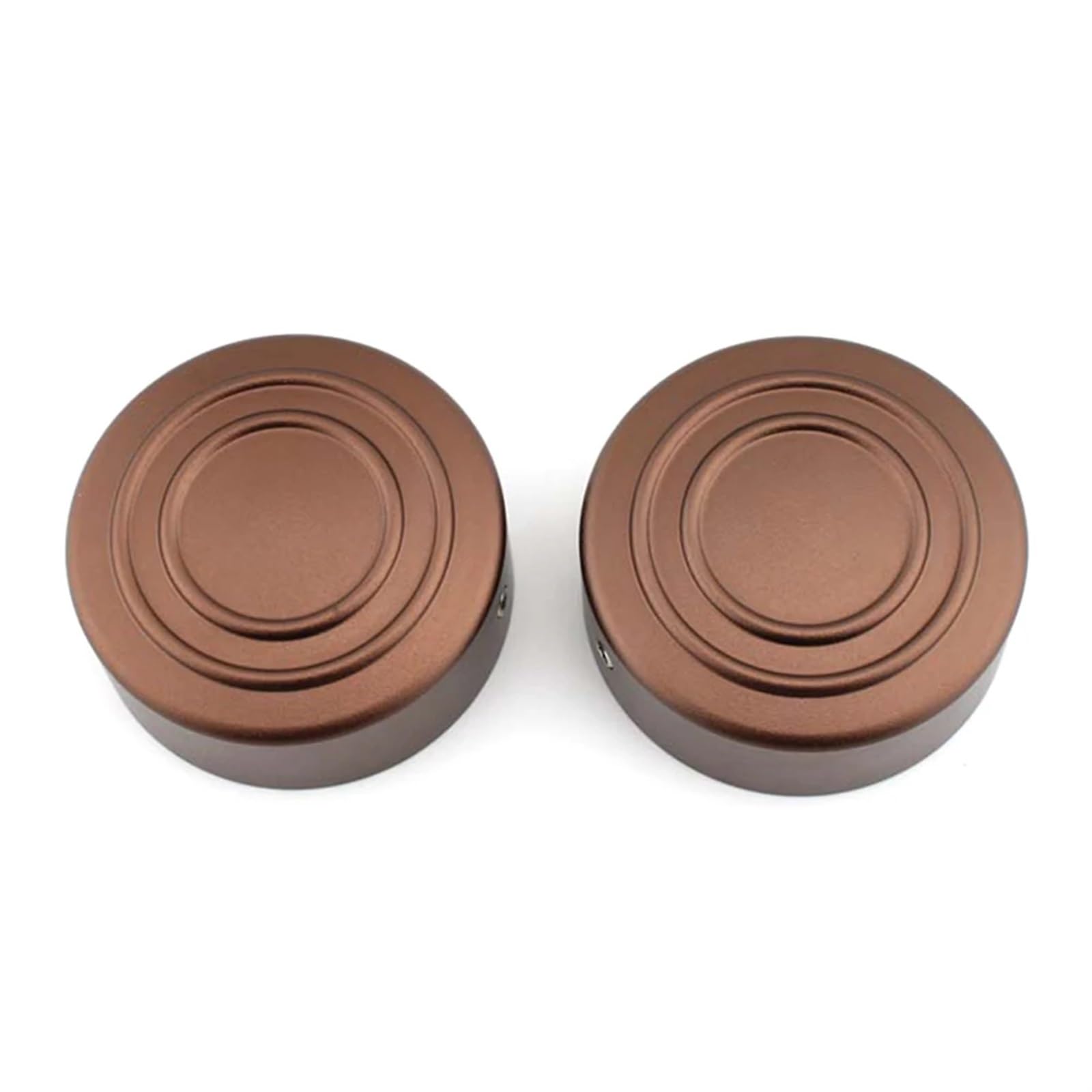 Motorrad-Obergabelschaftmutter-Kappenabdeckungen, 2 Stück, Aluminium, Zubehör, for Harley, for Davidson, for Sportster S, for 1250, for RH1250S, 2021, 2022(Brown) von YFQAZXSW