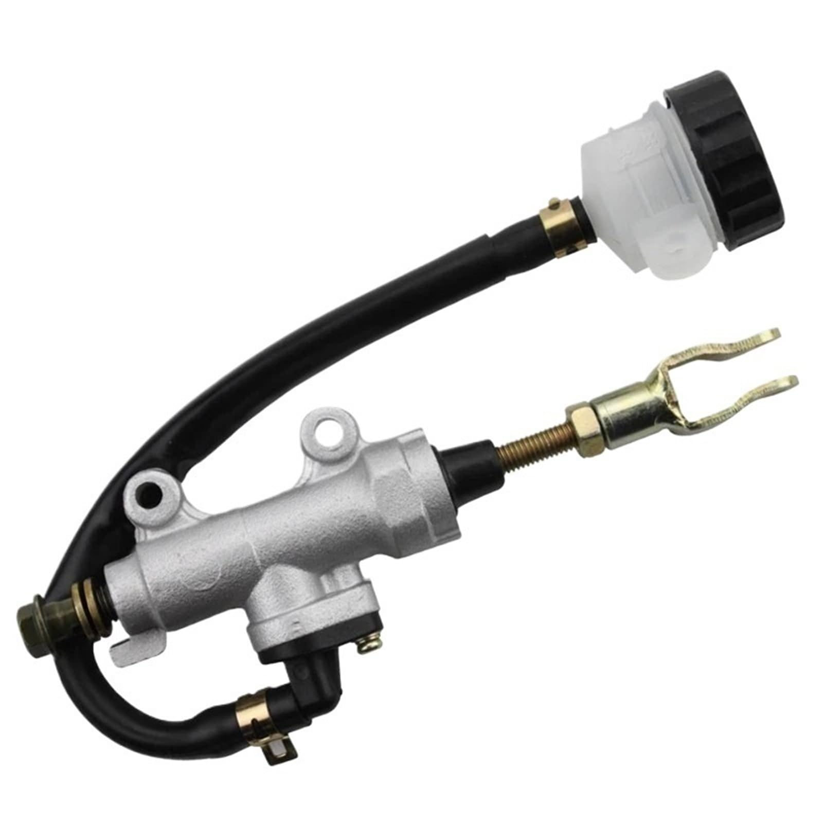 Motorrad Universal Fußbremse Hydraulikpumpe for Suzuki for Kawasaki for Honda for Yamaha Hinterradbremse Hauptbremszylinder Motorrad Motorrad Universal Fußbremse Hydraulikpumpe for Suzuki for Kawasaki for Honda for Yamaha Hinterradbremse Hauptbremszylinder Motorrad von YFQAZXSW
