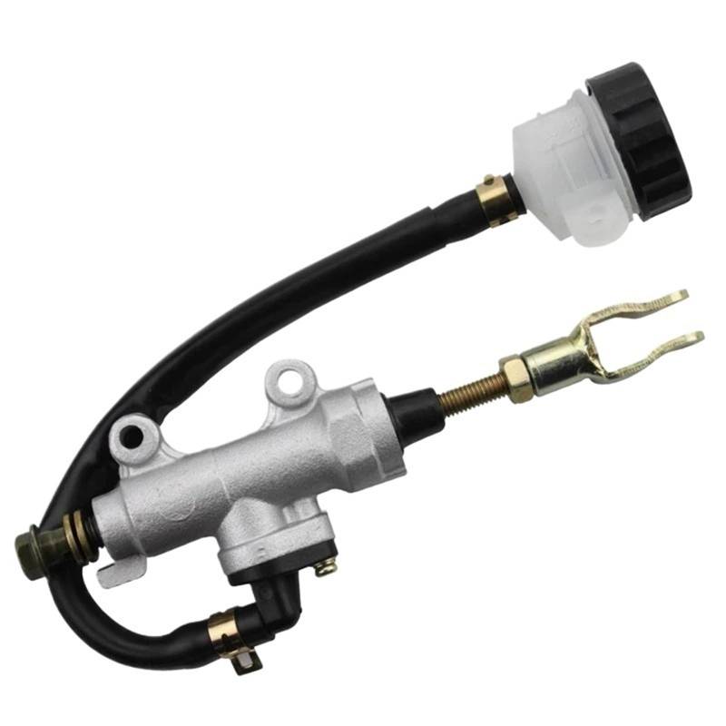 Motorrad Universal Fußbremse Hydraulikpumpe for Suzuki for Kawasaki for Honda for Yamaha Hinterradbremse Hauptbremszylinder Motorrad von YFQAZXSW