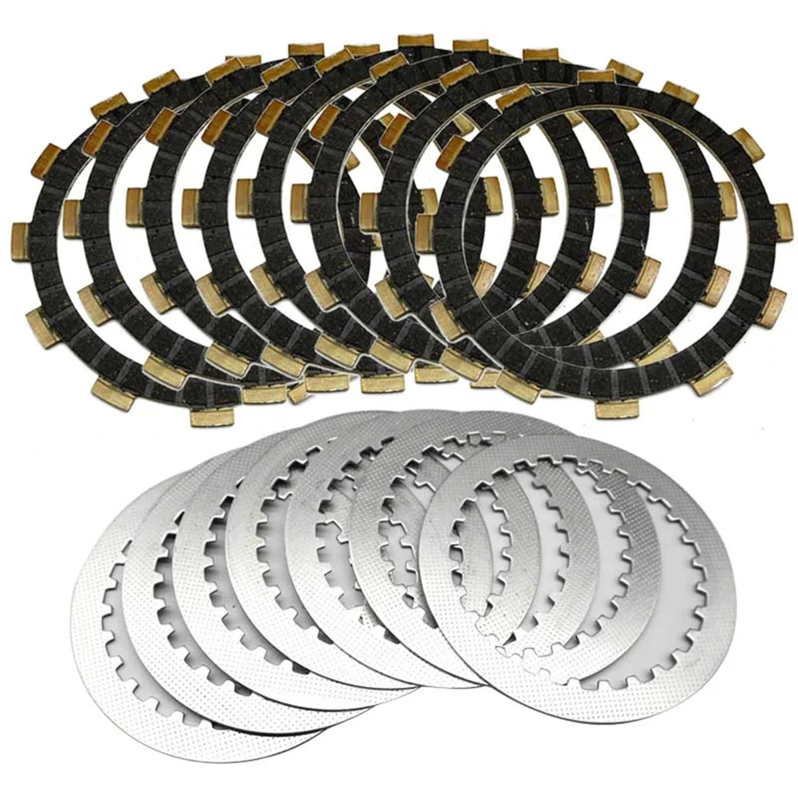 Motorradkupplungs-Reibungsantriebs-Stahlplatten-Trennscheibensatz, for Suzuki GSF600 Bandit 1995-2004, for Suzuki Bandit S 1996-2004(Whole set) von YFQAZXSW