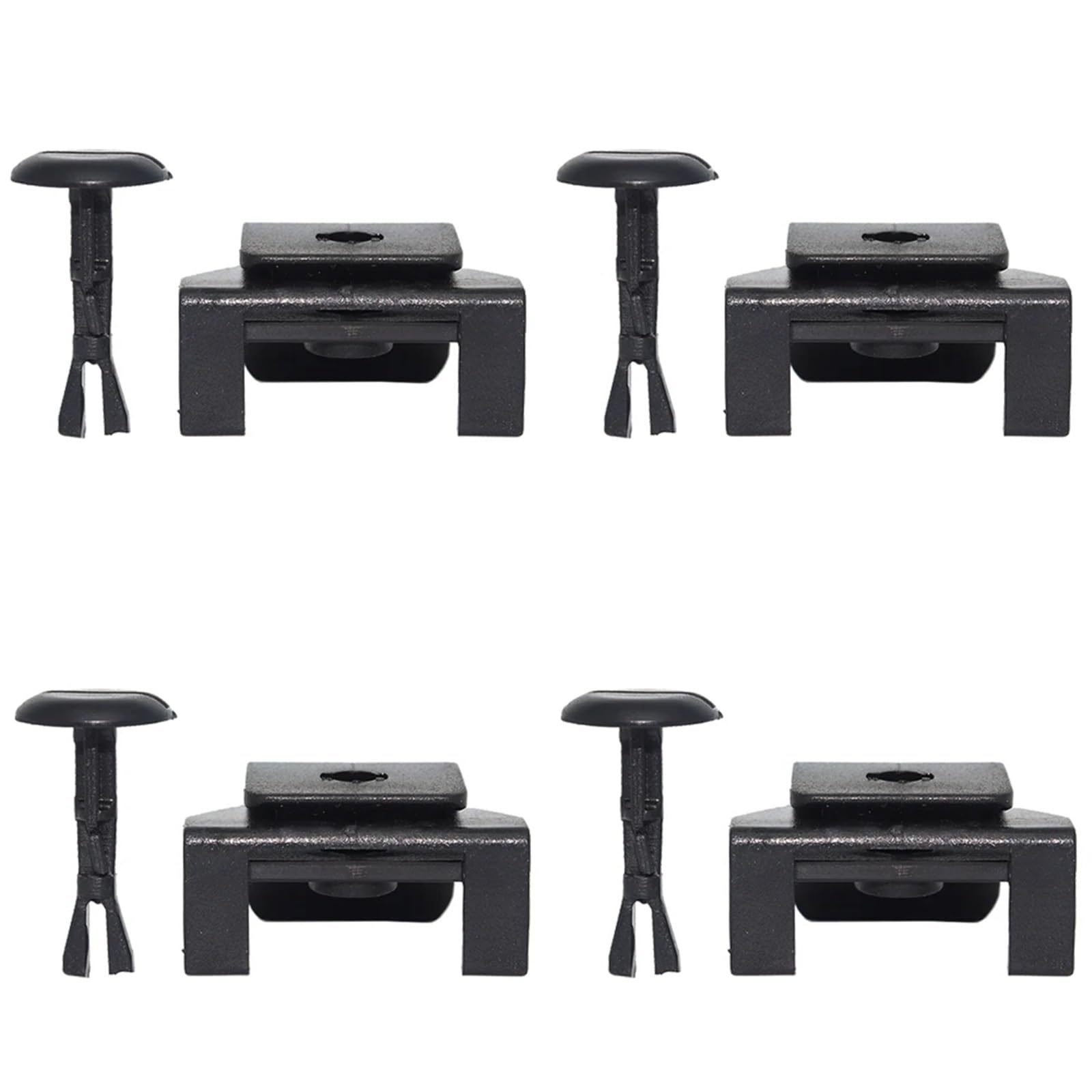 Niete for die vordere Kotflügel-Stoßstangenabdeckung und Befestigungsclip for den Kotflügel, for Toyota, for Corolla E140, E150, for Auris, 2007-2013(4 Kit) von YFQAZXSW