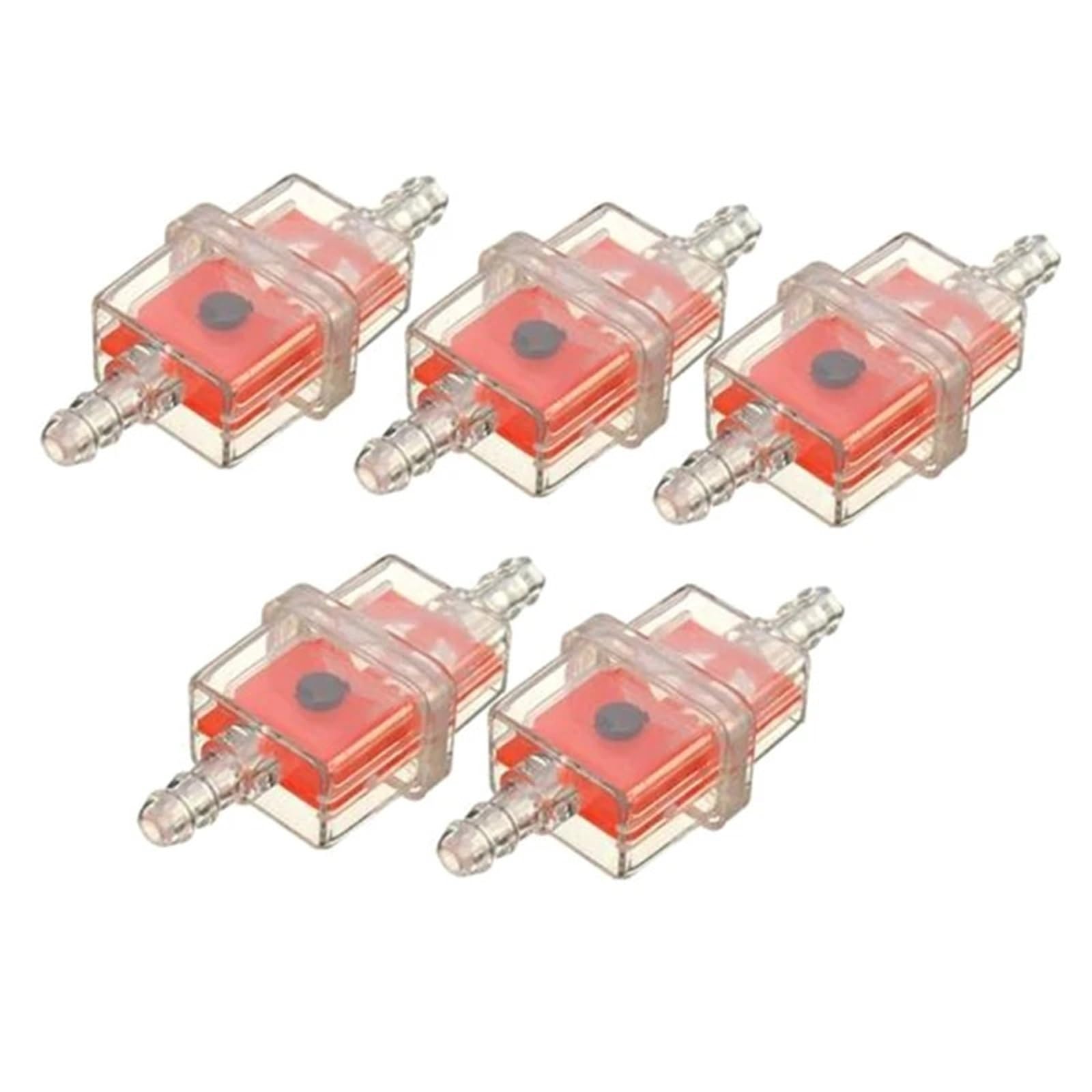 Öl-, Kunststoff-Inline-Filter for Motorrad, Moped, Pitbike(Red) von YFQAZXSW