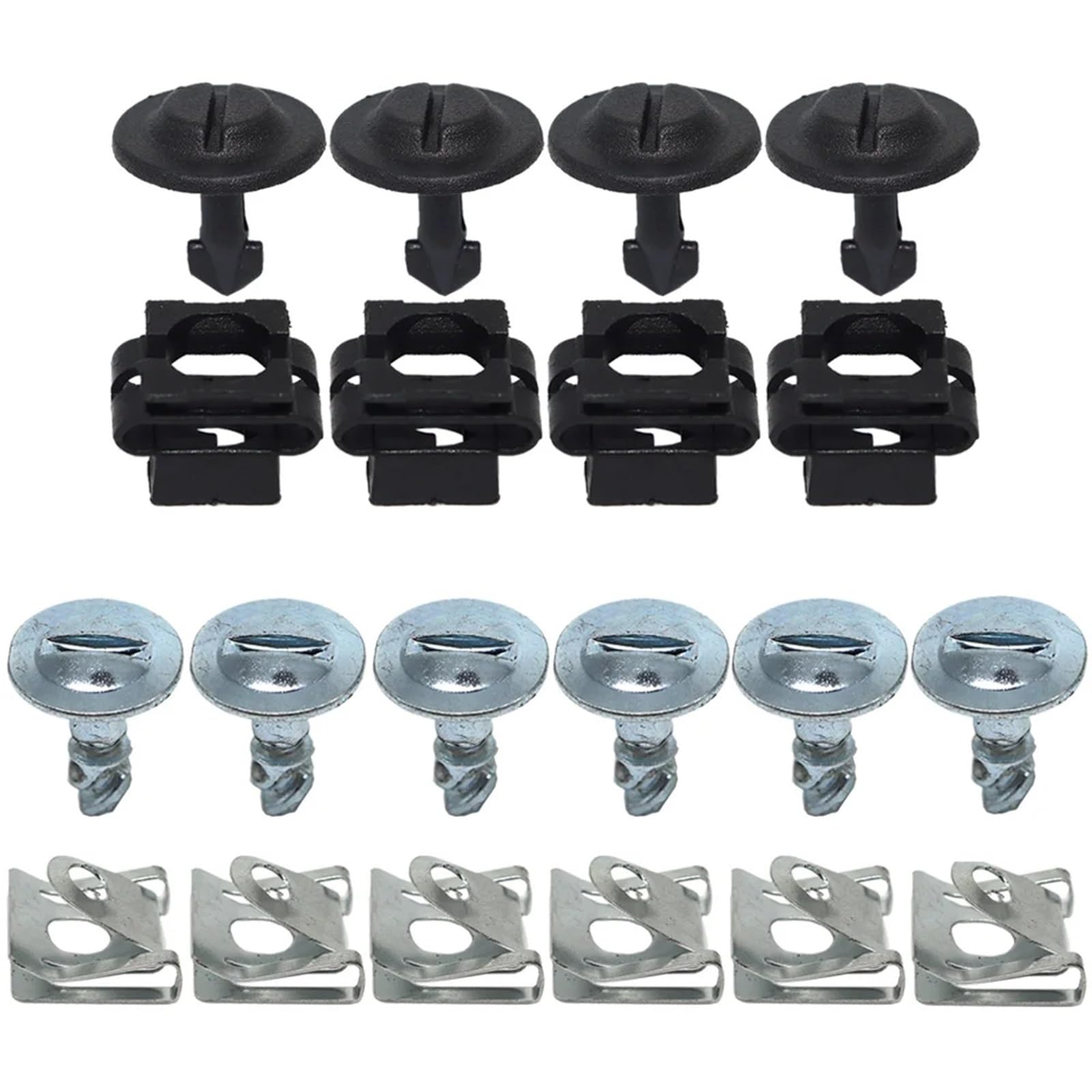 Reparatursatz for die Unterbodenabdeckung unter dem Motor mit Clip, Schraube und Zubehör for die Spritzschutzverkleidung, for A6 C4, C5, C6, 1994-2011(C) von YFQAZXSW