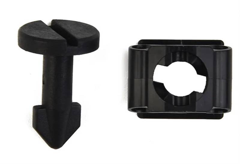 Tülle und Bolzen for die Motorabdeckung des Autos, 91501SS8A01, 91601SS8A01, Kunststoff, Schwarz, for Honda, Auto-Ersatzzubehör, 2 STK von YFQAZXSW