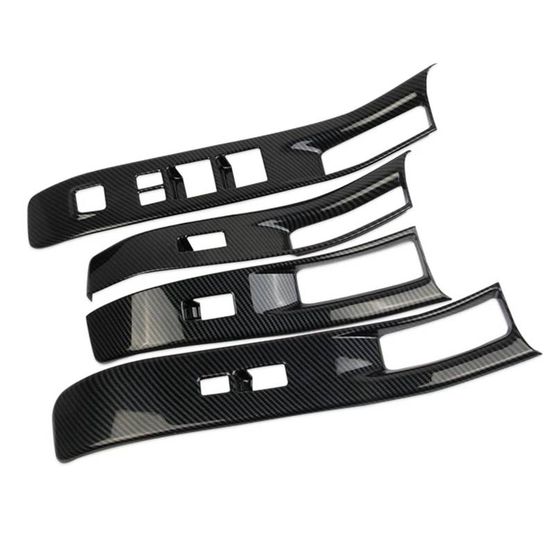 Verkleidung der Fensterheber-Schalttafel, Innenteile, ABS-Kohlefaser, for Nissan, for Frontier, 2022-2024 von YFQAZXSW