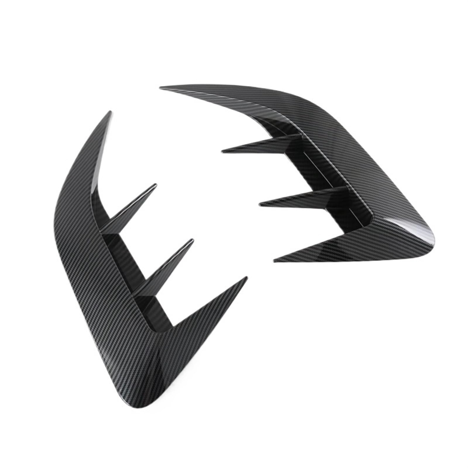 Zierleiste for die Luftauslassabdeckung der Heckstoßstange, Auto-Styling-Zubehör aus Kohlefaser, for Lexus, for NX 250, for NX 350, for NX 350h, 2022, 2023(Carbon Fiber Color) von YFQAZXSW