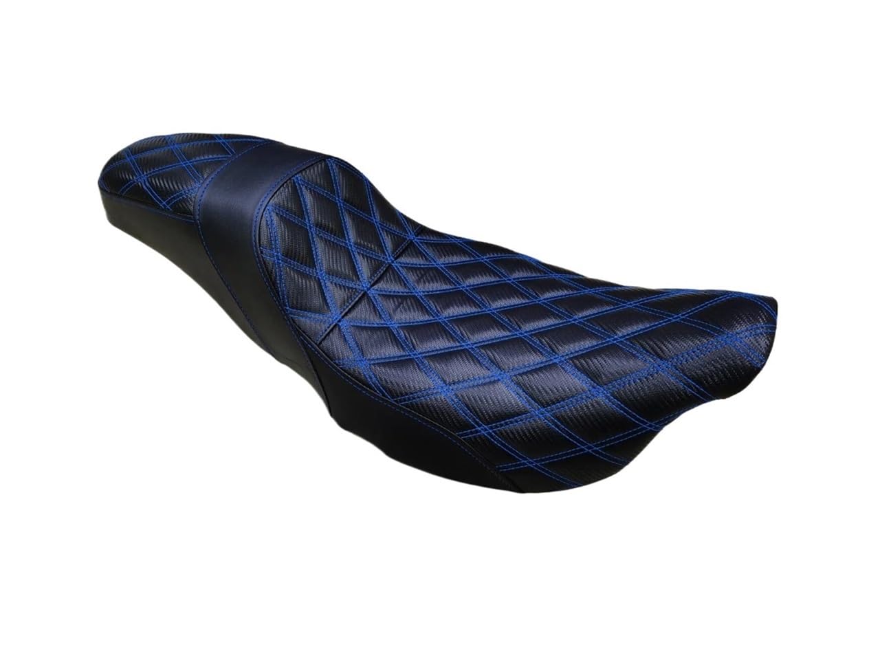 Motorradsitz Beifahrersitz Motorcycle Blue Stitching Step-Up Extended Reach Driver Passenger Seat Fits for for Touring for Electra for Glide 2008-Up Motorradsitz Beifahrersitz Motorcycle Blue Stitching Step-Up Extended Reach Driver Passenger Seat Fits for for Touring for Electra for Glide 2008-Up von YFWLNZD
