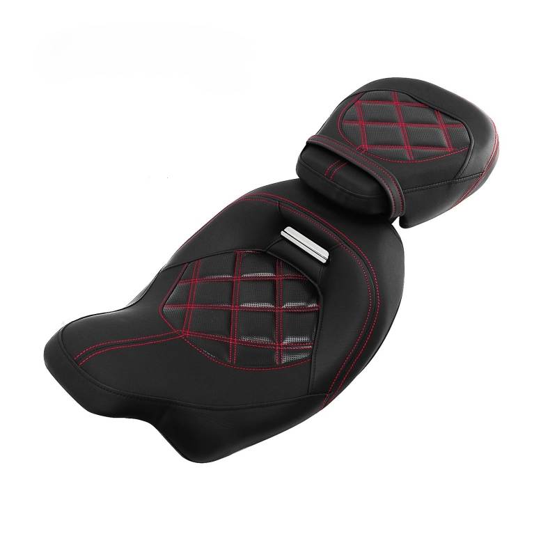 Motorradsitz Beifahrersitz Motorrad Doppel-up Fahrer Passagier Sitz Für Für Touring Für Straße Für Glide Für Road King 1998-2008 2009-2022(1998-2008) von YFWLNZD