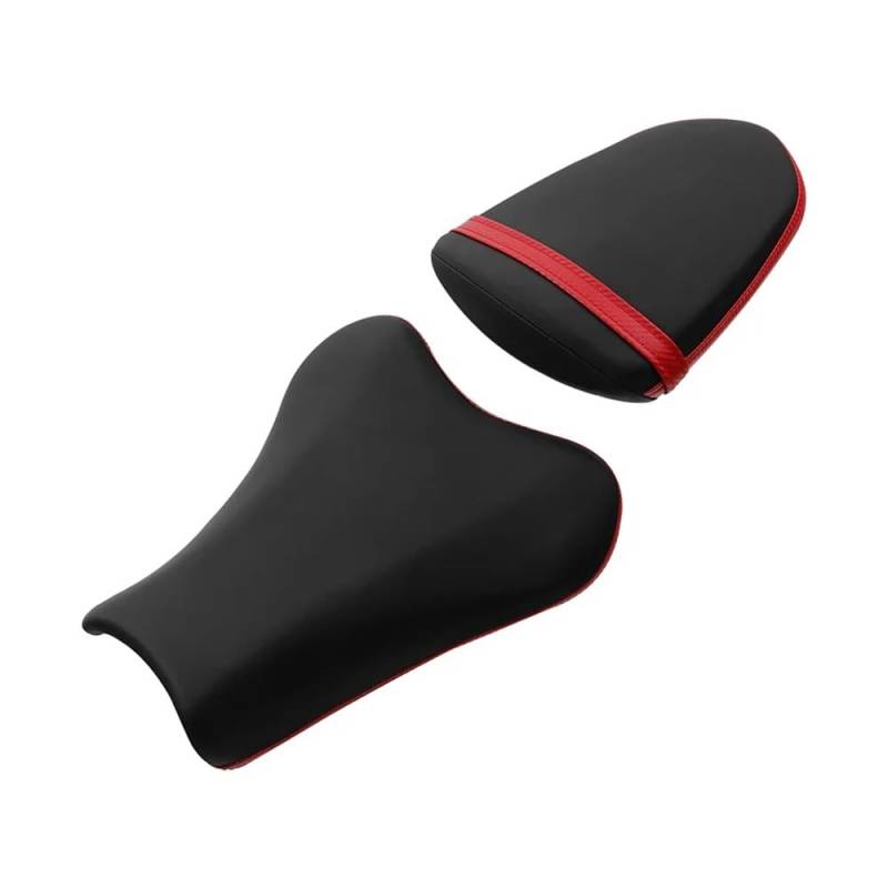 Motorradsitz Beifahrersitz Motorrad PU Vorder Fahrer & Hinten Passagier Zwei Up Sitz Für GSXR1000 GSXR-1000 2005 2006(Type 3) von YFWLNZD