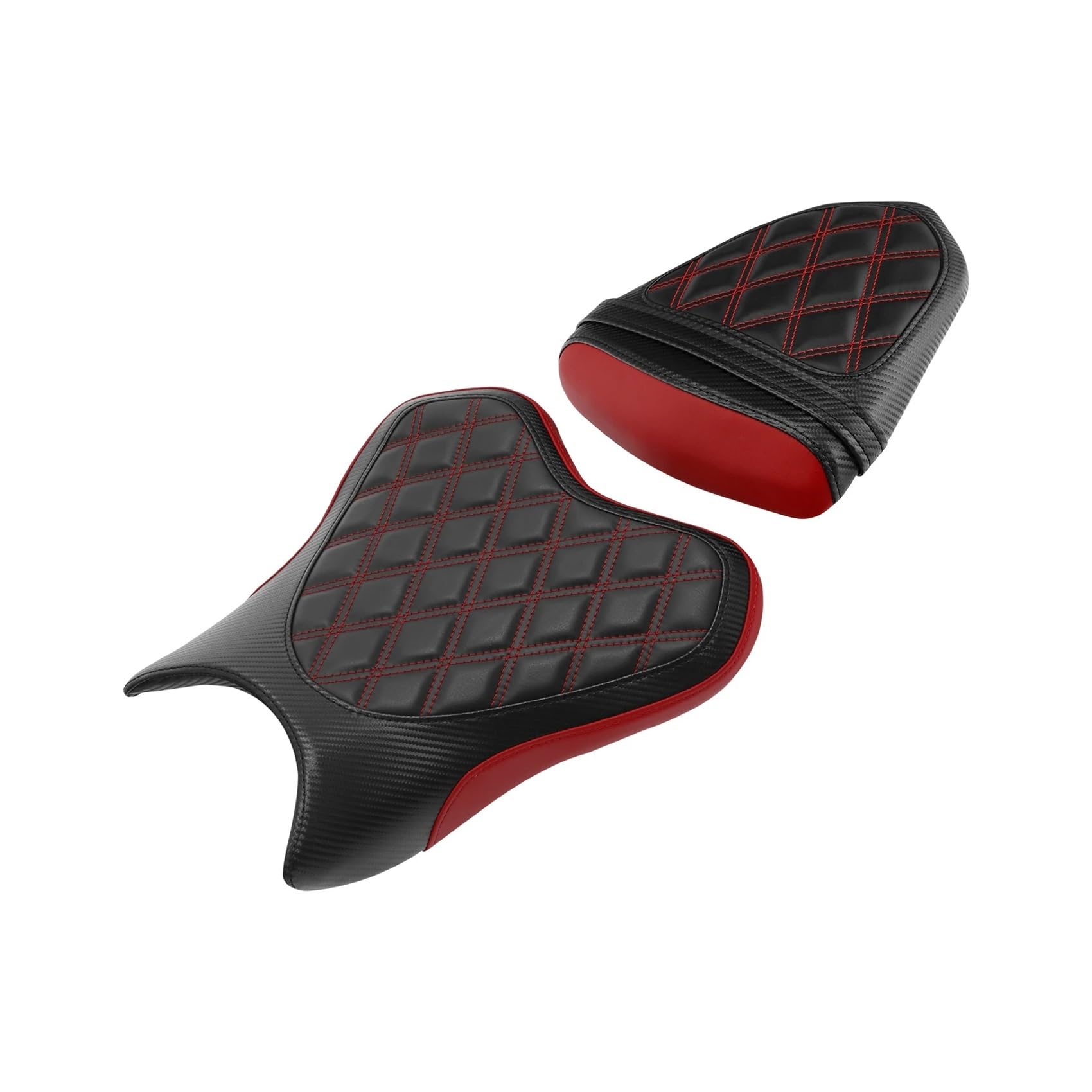 Motorradsitz Beifahrersitz Motorrad Vorne Und Hinten Fahrer Und Passagier Sozius Sitz Für YZF R6 YZF-R6 2006-2007 Motorrad Fahrer Sitz Sattel(Type 1) von YFWLNZD