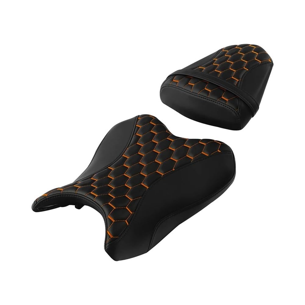 Motorradsitz Beifahrersitz Motorrad Vorne Und Hinten Fahrer Und Passagier Sozius Sitz Für YZF R6 YZF-R6 2006-2007 Motorrad Fahrer Sitz Sattel(Type 5) von YFWLNZD