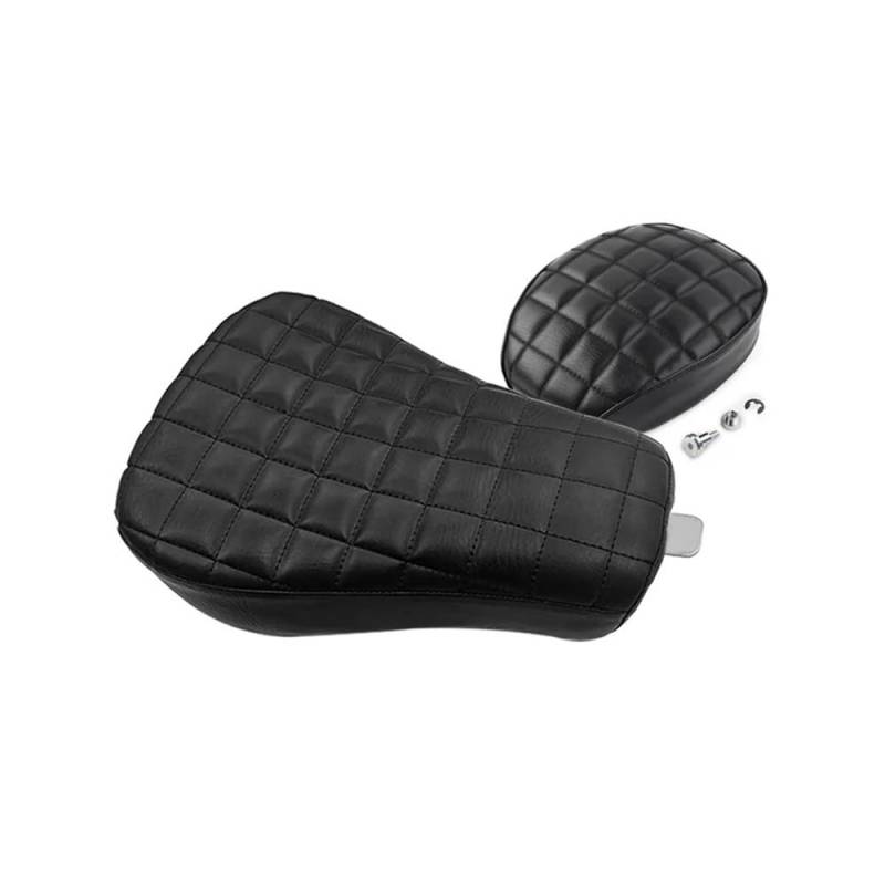 Motorradsitz Beifahrersitz Universal Motorrad Vorne Hinten Passagier Kissen Sozius Sitz Pad Für Für Sportster XL 1200 883 72 48 2004-2019(Style-A) von YFWLNZD