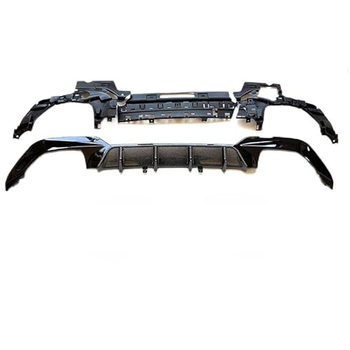 Auto Heckstoßstange Diffusor für BMW 3 Series G20 G28 2020-2023, Heckspoiler Splitter Unterlippe Kratzfeste Protector Auto Zubehör,Bright Black von YGDBFB88