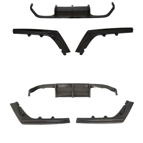 Auto Heckstoßstange Diffusor für BMW M3 M4 F80 F82 2013-2019, Heckspoiler Splitter Unterlippe Kratzfeste Protector Auto Zubehör,Carbon Pattern von YGDBFB88