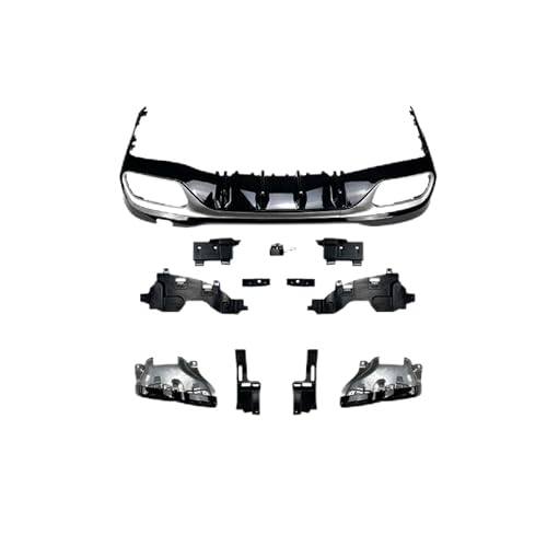 Auto Heckstoßstange Diffusor für Mercedes Benz C-Class W206 C200 C260 C300 C43 C63 2022+, Heckspoiler Splitter Unterlippe Kratzfeste Protector Auto Zubehör, Silver von YGDBFB88