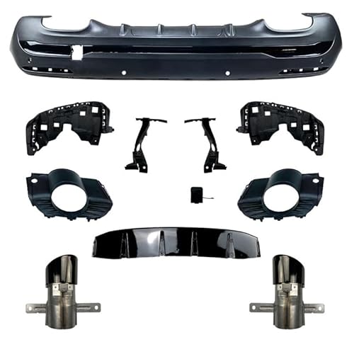 Auto Heckstoßstange Diffusor für Mercedes-Benz GLA-Class H247 GLA180 GLA200 GLA45 AMG 2020+, Heckspoiler Splitter Unterlippe Kratzfeste Protector Auto Zubehör von YGDBFB88