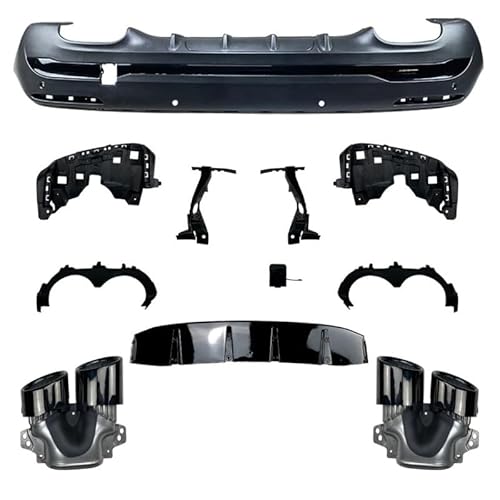 Auto Heckstoßstange Diffusor für Mercedes-Benz GLA-Class H247 GLA180 GLA200 GLA45 AMG 2020+, Heckspoiler Splitter Unterlippe Kratzfeste Protector Auto Zubehör von YGDBFB88