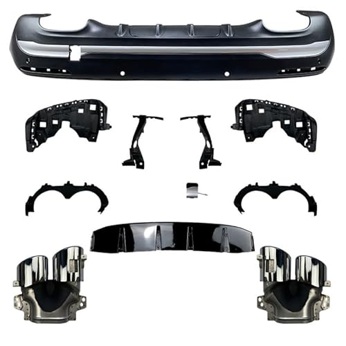 Auto Heckstoßstange Diffusor für Mercedes-Benz GLA-Class H247 GLA180 GLA200 GLA45 AMG 2020+, Heckspoiler Splitter Unterlippe Kratzfeste Protector Auto Zubehör von YGDBFB88