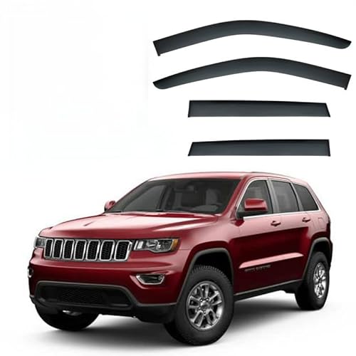 Regenschutz für Autofenster, für Jeep Grand Cherokee Grand Cherokee MK4-WK2 2011–2020, Fenster-Regenschutz ohne hellen Streifen, extra langlebige Außenhalterung, Autovisiere, Regenschutz, Autozubehör Regenschutz für Autofenster, für Jeep Grand Cherokee Grand Cherokee MK4-WK2 2011–2020, Fenster-Regenschutz ohne hellen Streifen, extra langlebige Außenhalterung, Autovisiere, Regenschutz, Autozubehör von YGDZWZQB