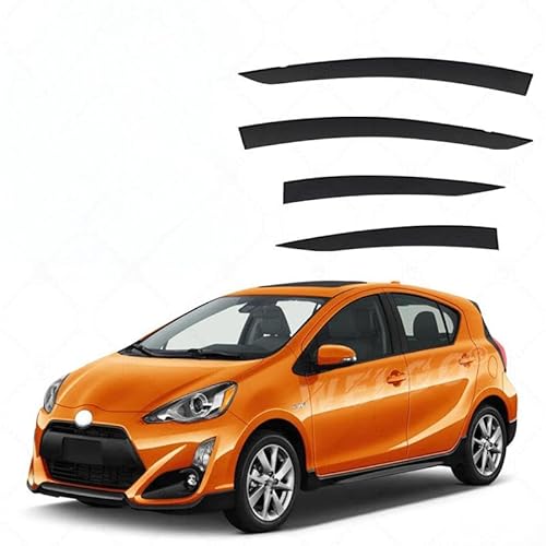 Regenschutz für Autofenster für Toyota Prius C/Prius C MK1-NHP10 2011-2021 Fenster Regenschutz ohne hellen Streifen, extra langlebige Außenhalterung Auto Visiere Regenschutz Autozubehör Regenschutz für Autofenster für Toyota Prius C/Prius C MK1-NHP10 2011-2021 Fenster Regenschutz ohne hellen Streifen, extra langlebige Außenhalterung Auto Visiere Regenschutz Autozubehör von YGDZWZQB