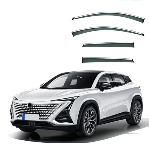 YGDZWZQB Regenschutz für Autofenster, für Changan Gravity UNI-T MK1 2020+, silberfarbener heller Streifen, Fenster-Regenschutz, extra langlebig, Außenmontage, Autovisiere, Regenschutz, Autozubehör YGDZWZQB Regenschutz für Autofenster, für Changan Gravity UNI-T MK1 2020+, silberfarbener heller Streifen, Fenster-Regenschutz, extra langlebig, Außenmontage, Autovisiere, Regenschutz, Autozubehör von YGDZWZQB