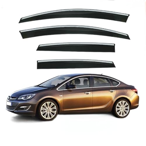 YGDZWZQB Regenschutz für Autofenster, für Opel Astra J Sedan P10 2009–2014, silberfarbener heller Streifen, Fensterschutz, extra langlebig, Außenmontage, Auto-Visiere, Regenschutz, Autozubehör YGDZWZQB Regenschutz für Autofenster, für Opel Astra J Sedan P10 2009–2014, silberfarbener heller Streifen, Fensterschutz, extra langlebig, Außenmontage, Auto-Visiere, Regenschutz, Autozubehör von YGDZWZQB