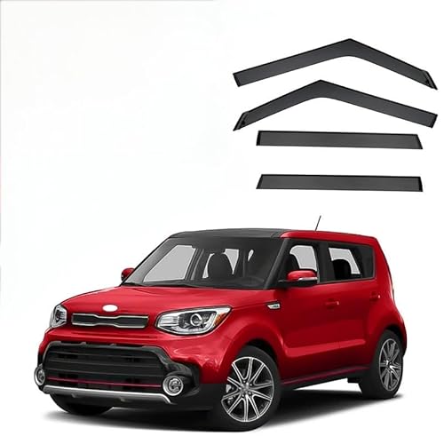 YGDZWZQB Regenschutz für Autofenster für Kia Soul MK2-PS 2014-2019 Fenster Regenschutz ohne hellen Streifen, extra langlebige Außenhalterung Auto Visiere Regenschutz Autozubehör YGDZWZQB Regenschutz für Autofenster für Kia Soul MK2-PS 2014-2019 Fenster Regenschutz ohne hellen Streifen, extra langlebige Außenhalterung Auto Visiere Regenschutz Autozubehör von YGDZWZQB