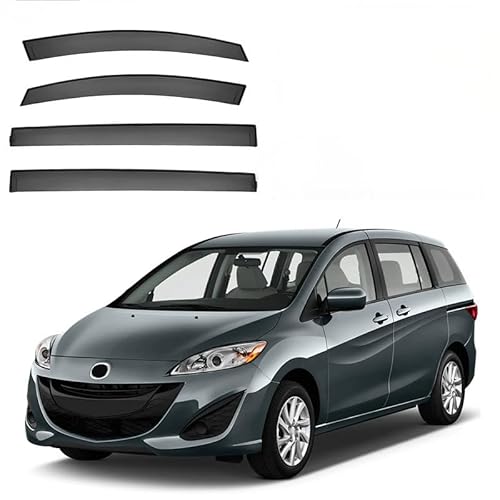 YGDZWZQB Regenschutz für Autofenster für Mazda 5 MK3-CW 2010-2019 Fenster Regenschutz ohne hellen Streifen, extra langlebige Außenhalterung Auto Visiere Regenschutz Autozubehör YGDZWZQB Regenschutz für Autofenster für Mazda 5 MK3-CW 2010-2019 Fenster Regenschutz ohne hellen Streifen, extra langlebige Außenhalterung Auto Visiere Regenschutz Autozubehör von YGDZWZQB