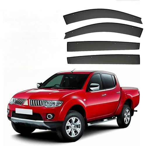 YGDZWZQB Regenschutz für Autofenster für Mitsubishi L200 MK4-KA-KB 2006-2014 Fenster Regenschutz ohne hellen Streifen, extra langlebige Außenhalterung Auto Visiere Regenschutz Autozubehör YGDZWZQB Regenschutz für Autofenster für Mitsubishi L200 MK4-KA-KB 2006-2014 Fenster Regenschutz ohne hellen Streifen, extra langlebige Außenhalterung Auto Visiere Regenschutz Autozubehör von YGDZWZQB