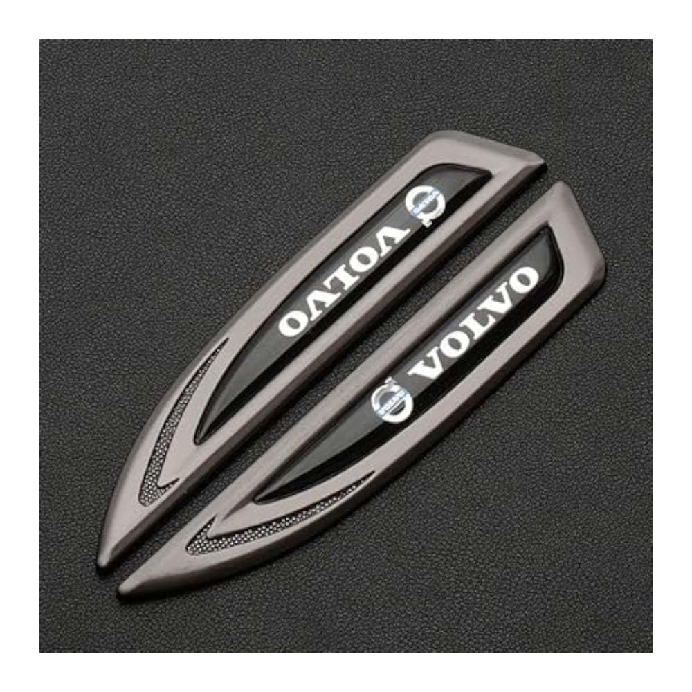 YGHJNHB Autoabzeichen, für Volvo S60L V60 S80L XC60 XC90 3D-Metall, Frontgrill-Aufkleber, Karosserie-Emblem, 3D-Buchstaben-Aufkleber, Geschenke,B von YGHJNHB