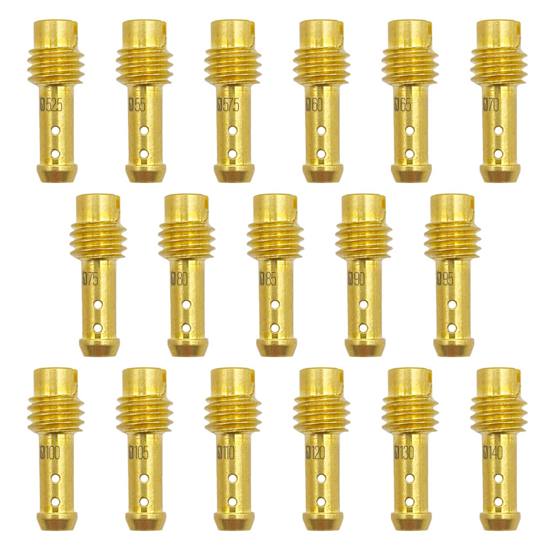 YGQ Vergaserdüsen Langsame Pilotdüsen für Mikuni VM TM Carburetors M5 x 0,8 VM22/210 (#52.5 - #140) von YGQ