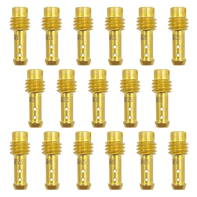YGQ Vergaserdüsen Langsame Pilotdüsen für Mikuni VM TM Carburetors M5 x 0,8 VM22/210 (#10 - #50) von YGQ