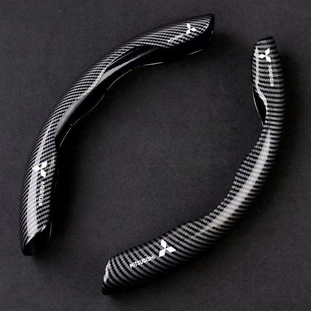 2 Stück Auto Lenkradbezug für Mitsubishi Xforce Colt Lancer X/Lancer Sportback X,Segmentierter Antirutsch VerschleißFeste Komfort Kohlefaser Lenkradbezug ZubehöR 2 Stück Auto Lenkradbezug für Mitsubishi Xforce Colt Lancer X/Lancer Sportback X,Segmentierter Antirutsch VerschleißFeste Komfort Kohlefaser Lenkradbezug ZubehöR von YGSBRNZJ