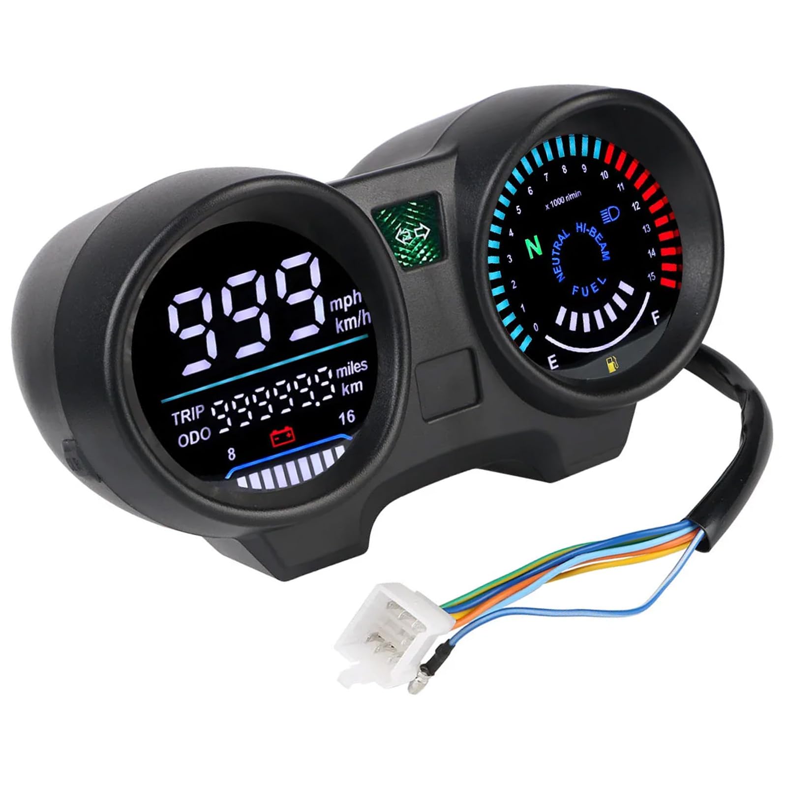 YGXNHOG Digital Tachometermesser Tachometer Instrument Dashboard wasserdichte Kilometerdauer Für CG150 Lüfter 150 YGXNHOG Digital Tachometermesser Tachometer Instrument Dashboard wasserdichte Kilometerdauer Für CG150 Lüfter 150 von YGXNHOG