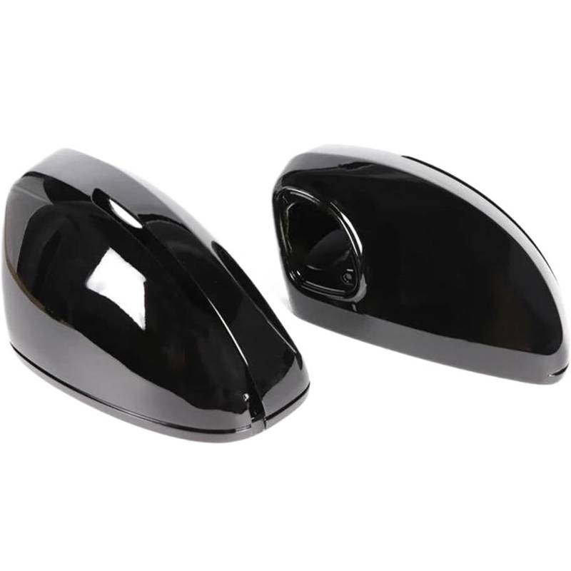 YHAINI Auto-Rückspiegelgehäuse Auto Seitenspiegelkappen Abdeckung Spiegelabdeckung Auto Außen Rückansicht Kappe Shell Ersatz Fall(Glossy Black) von YHAINI