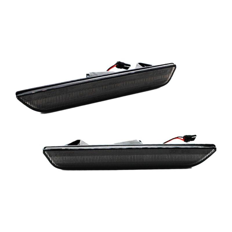 YHAINI Rückleuchten 1 paar 12V Weiß/Rot Hinten Seite Marker Lichter Auto Licht Zubehör Für Ford Für Mustang 2015-2020(Schwarz) von YHAINI