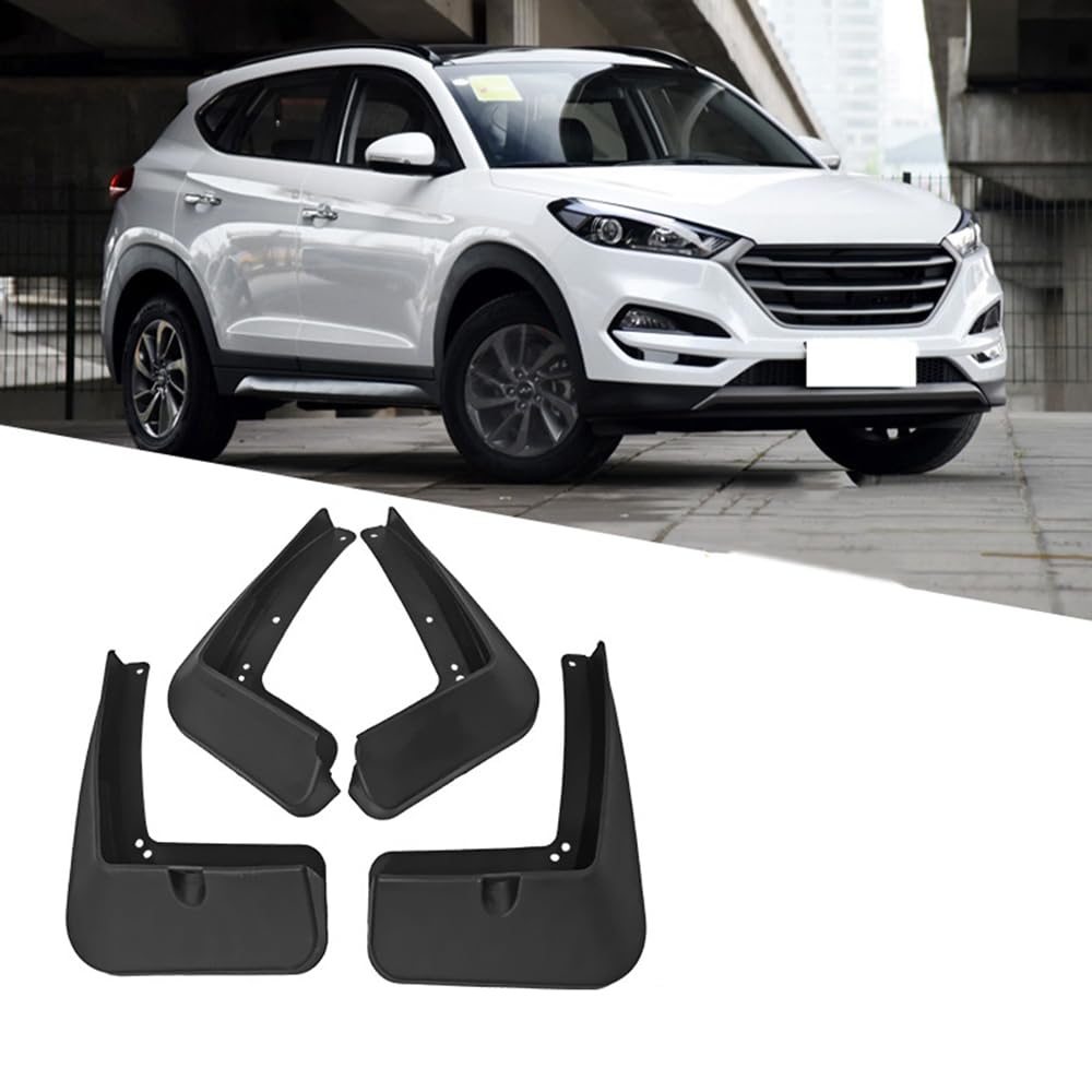 4 Stück Auto Schmutzfänger für Hyundai Tucson 2015-2020 Kratzfest Kotflügel Schutz Vorne Hinterreifen Spritzschutz Bausatz Außen Zubehör von YHANNI