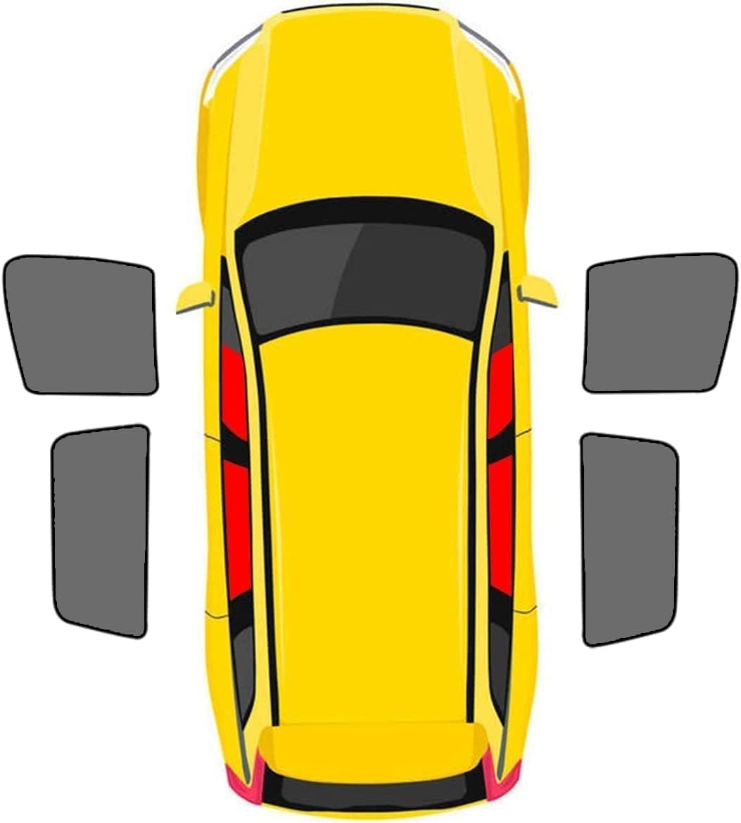 Auto Seitenfenster Sonnenschutz für Kia KX3 2020-2025, Autosonnenschutz Seitenfenster UV-Schutz Hitzeschutz,C-4pcs(Doors Window) von YHBIBI