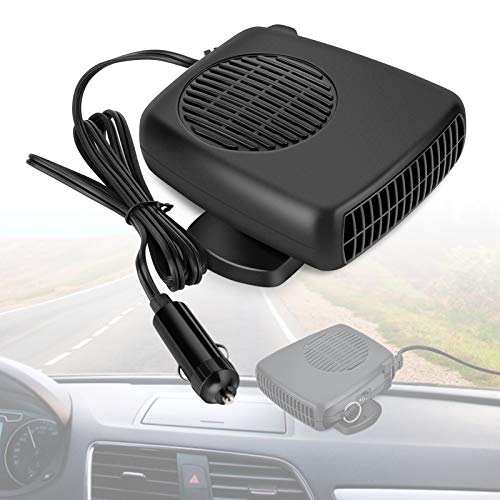Windshield Defroster Heater 12v, Car Defroster That Plugs Into Cigarette Lighter Car Heater Fan Defroster Ceramic Heating Cooling Heater Fan Demister with Hidden Handle and 360°Adjustable Base von YHG