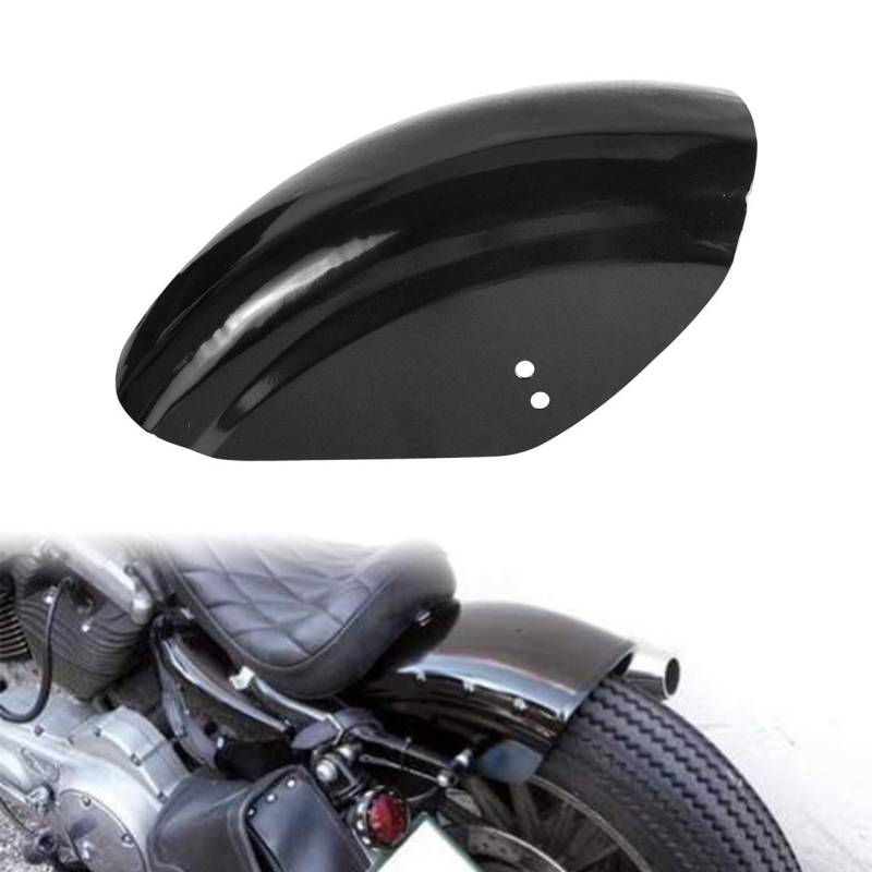 YHMTIVTU Flaches hinteres Kotflügel, 17,8 cm, kurzes Schutzblech, Motorrad-Spritzschutz, passend für Harley Sportster 1986–2019, glänzend schwarz von YHMTIVTU