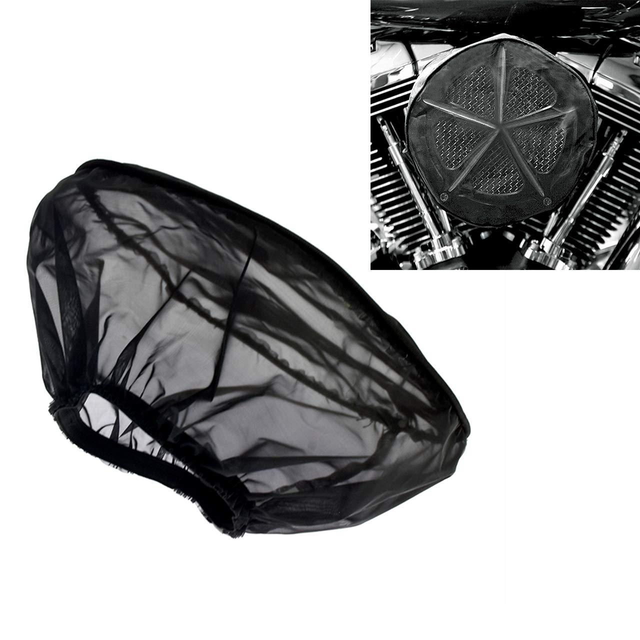 YHMTIVTU Chaussettes de pluie pour filtre à air compatible avec Harley Sportster 883 1200 XL Touring Road Glide Street Glide Softail Dyna FXDLS Noir von YHMTIVTU