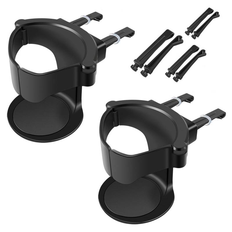 2 Stück Getränke Halter Auto,Getränkehalter Auto,Becherhalter Auto,Flaschenhalter Auto,mit Auto Belüftungs Clips von YHSKJCD