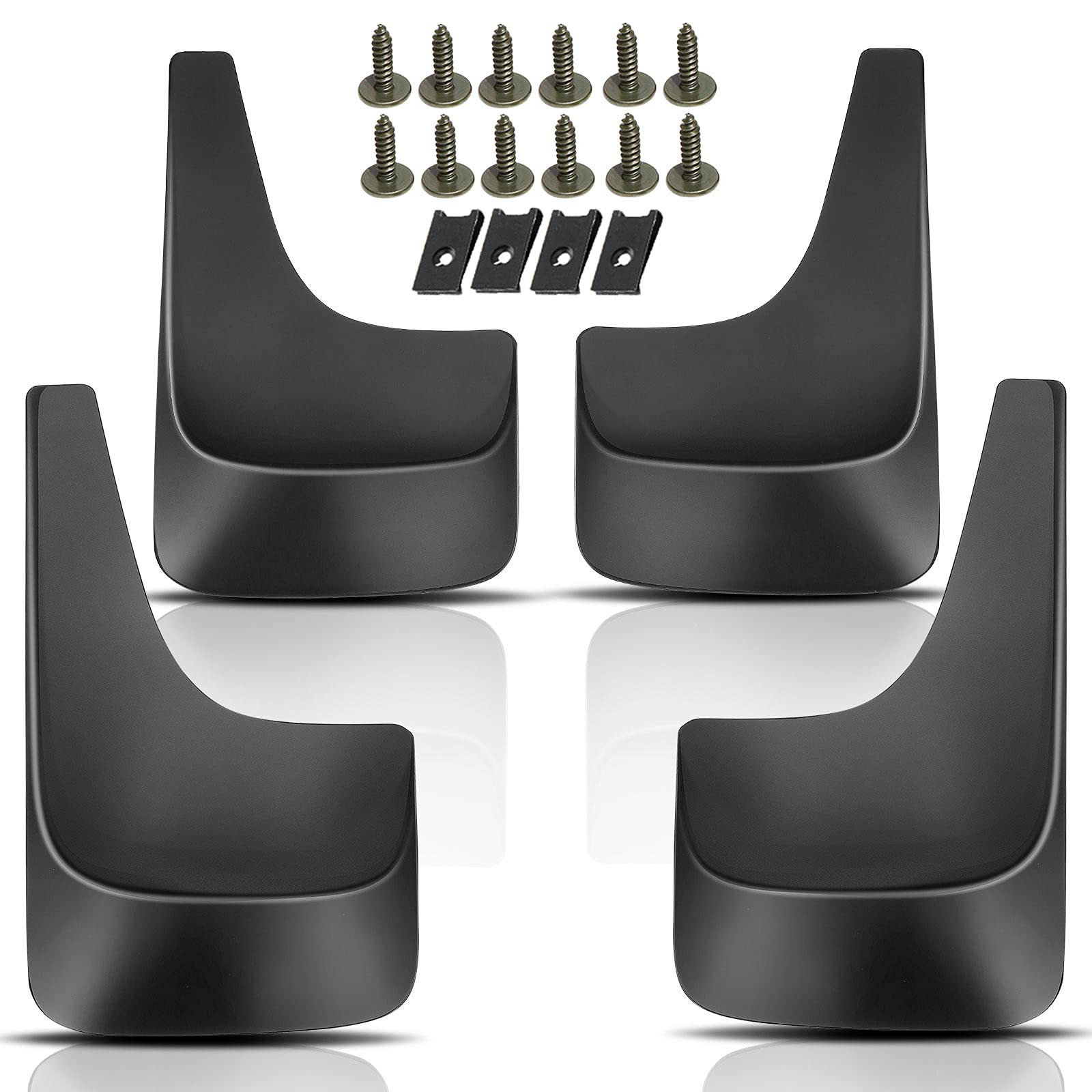 Schmutzfänger vorne und hinten für Chevrolet Silverado 1500 2500 3500 Avalanche Suburban Tahoe, 4 Stück (ohne Kotflügelverbreiterung) von YHTAUTO