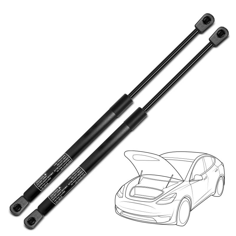 Set mit 2 vorderen Motorhauben-Stützstreben für die Motorhaube von Dodge Ram 1500 2500 3500 4500 5500 von YHTAUTO