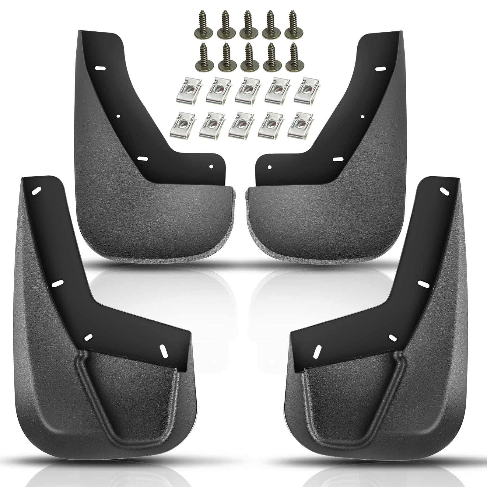 Set mit 4 Spritzschutz-Schmutzfängern vorne und hinten für Cadillac Escalade 2007–2014 Chevrolet Tahoe LTZ GMC Yukon Set mit 4 Spritzschutz-Schmutzfängern vorne und hinten für Cadillac Escalade 2007–2014 Chevrolet Tahoe LTZ GMC Yukon von YHTAUTO